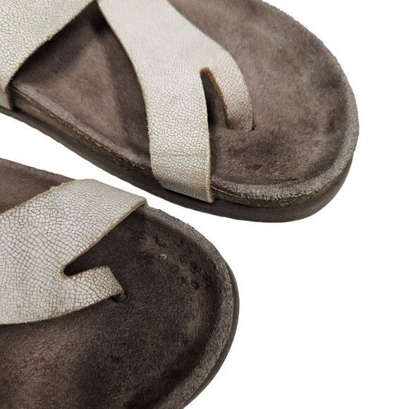 Mephisto Womens Size 38 Leather‎ Sandals With Buckle & Cork Sole - Picture 9 of 11